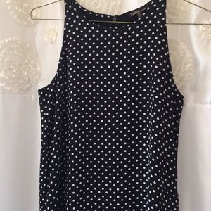 Dalia Sleeveless Polka Dot Sheath Dress